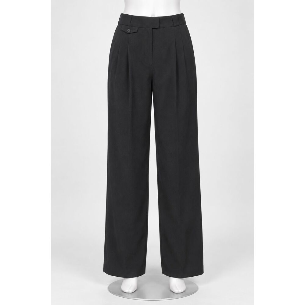 The Workshop Women’s S Black High Waisted Pleated Wide Leg Dress Pants NWT